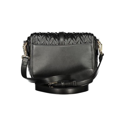 Mario Valentino Black Polyurethane Women Handbag