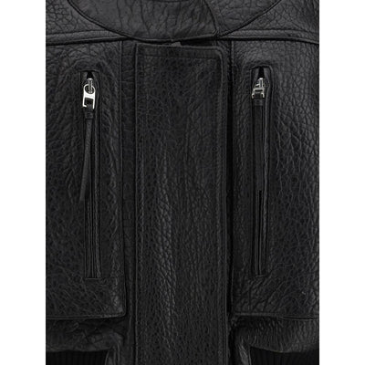 Jacquemus Black Lamb Leather Clothing