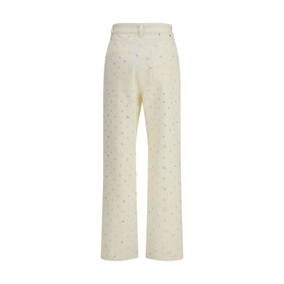 Golden Goose White Cotton Casual Pants