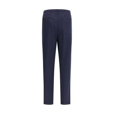 Brunello Cucinelli Blue Cashmere Casual Pants