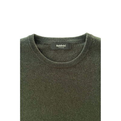Baldinini Trend Green Cashmere Men Sweater