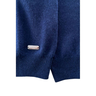 Baldinini Trend Blue Cashmere Men Sweater