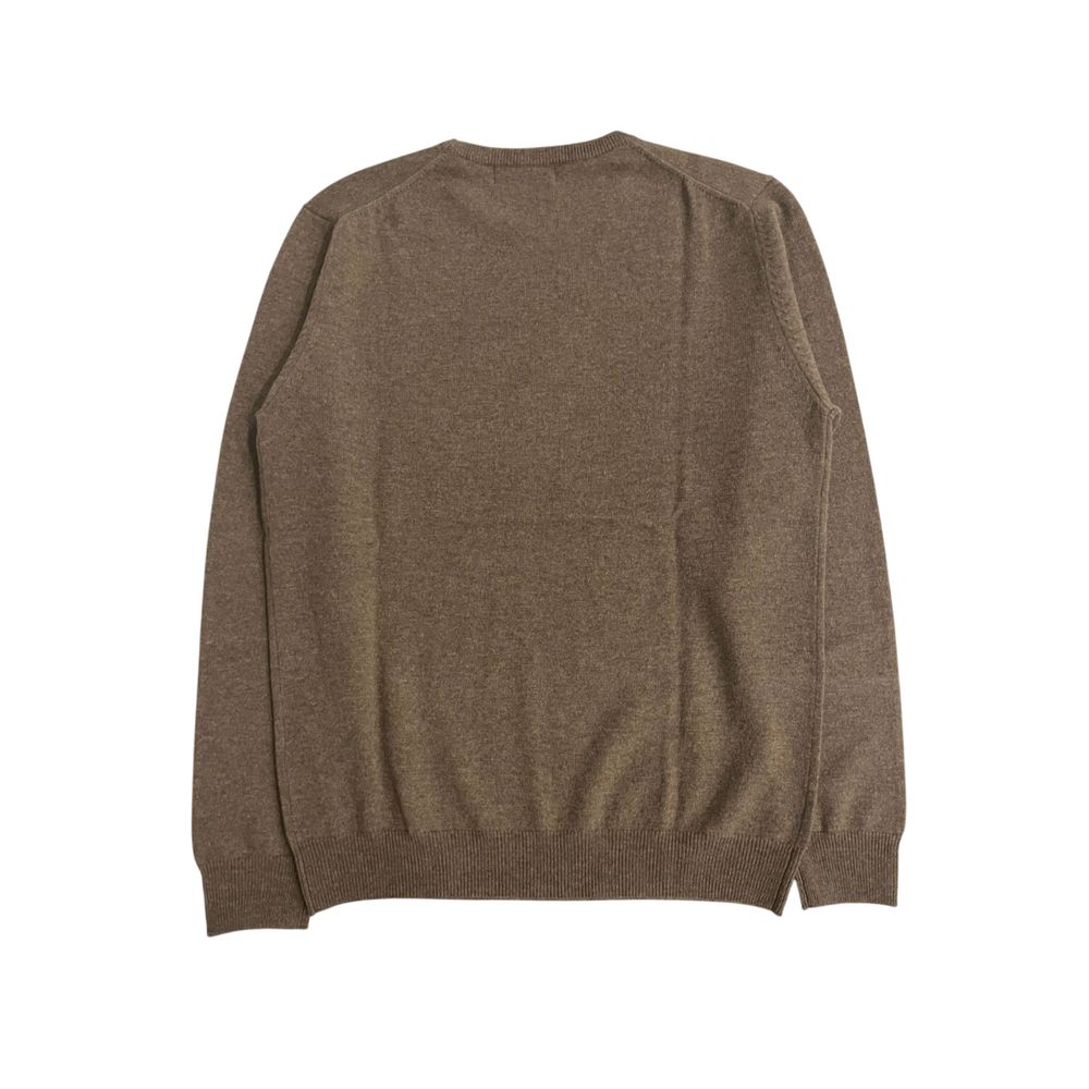 Baldinini Trend Brown Cashmere Men Sweater