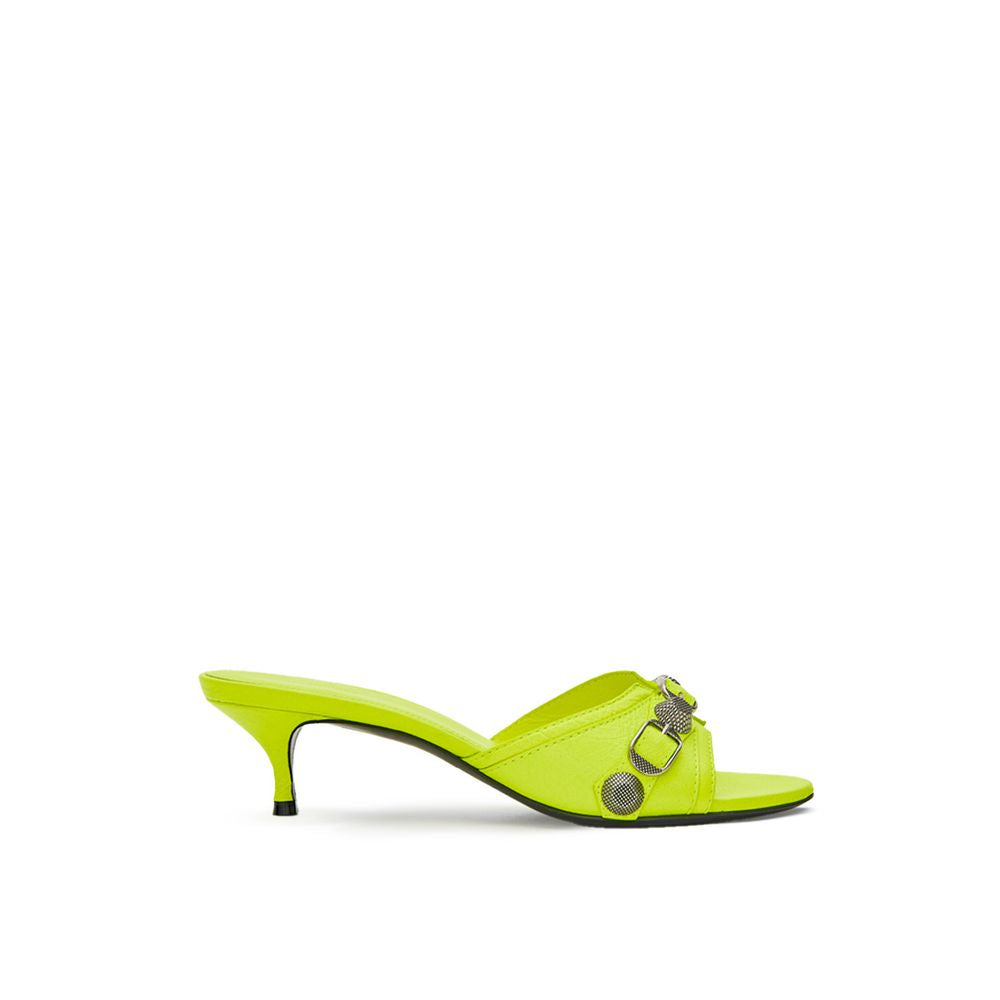 Balenciaga Yellow Leather Mules - BrandFit 88