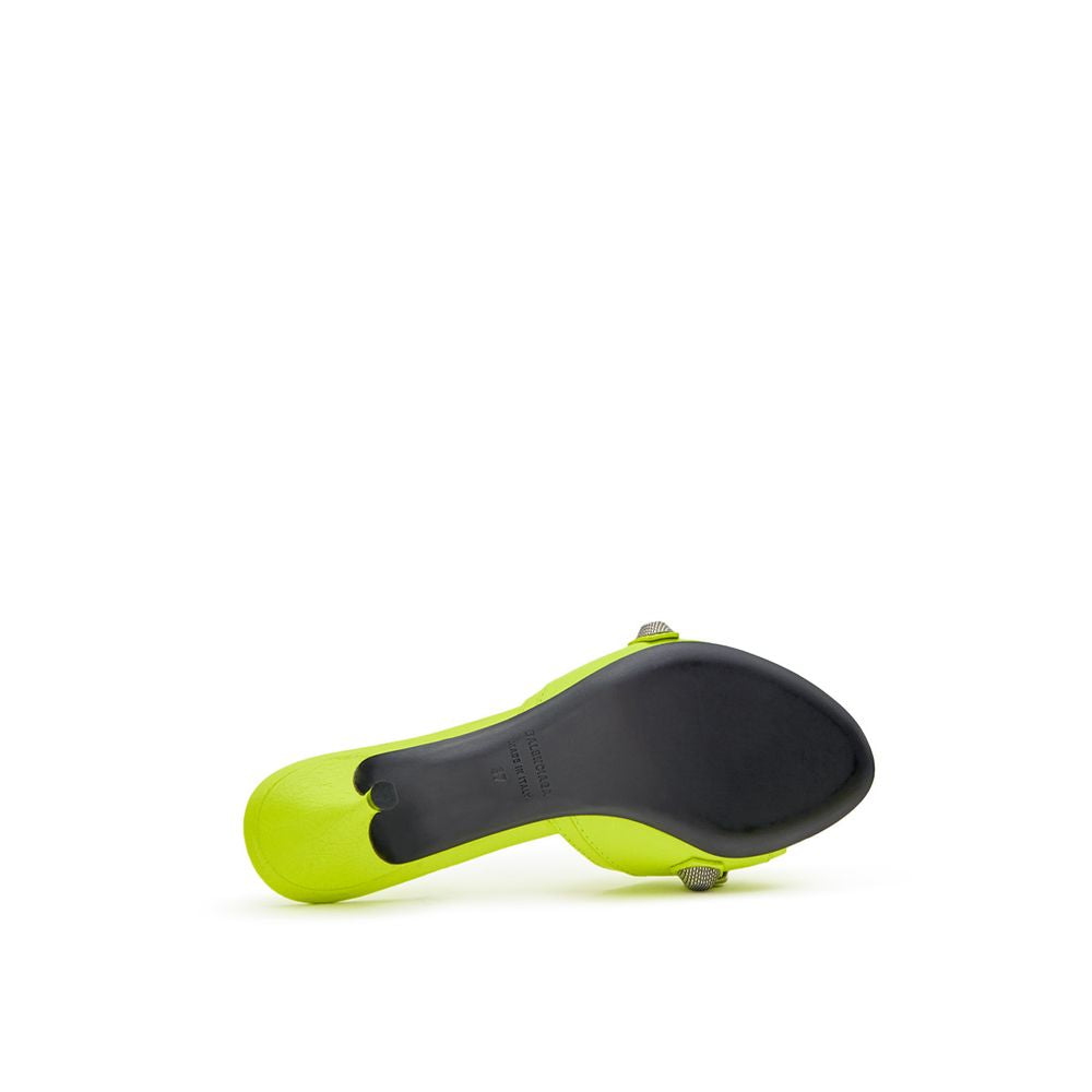 Balenciaga Yellow Leather Mules - BrandFit 88