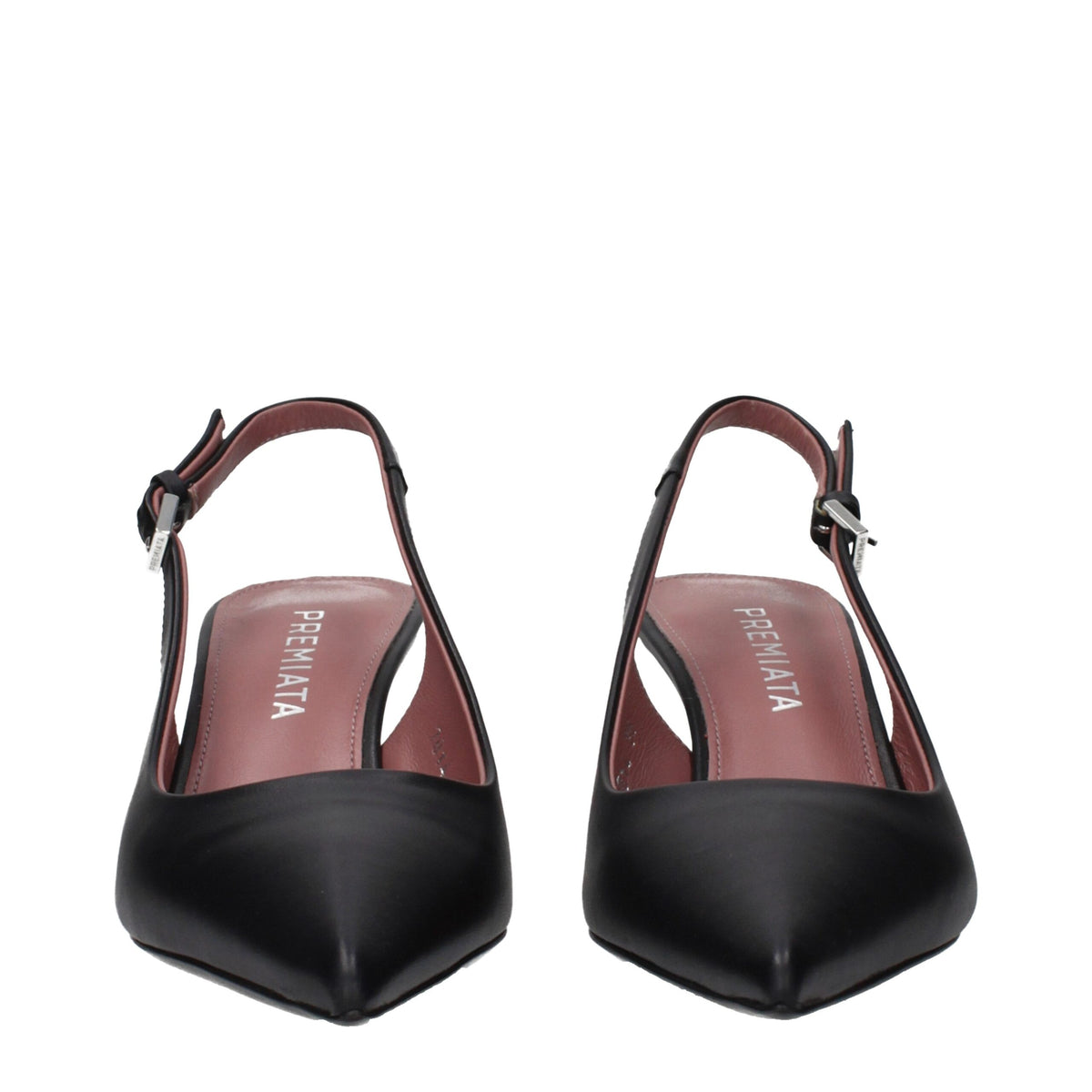 Premiata Black Leather Platform Pumps