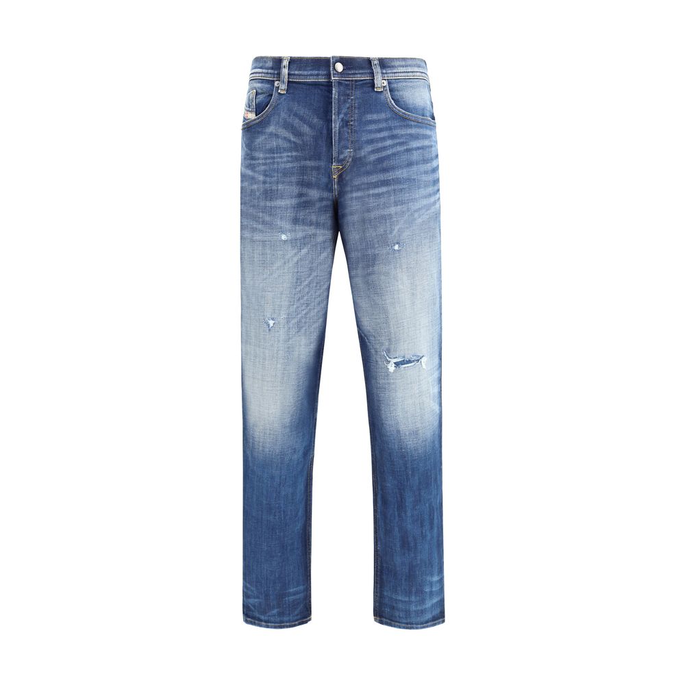 Diesel Blue Cotton Slim Fit Jeans