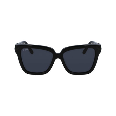 Ferragamo Black Acetate Sunglasses