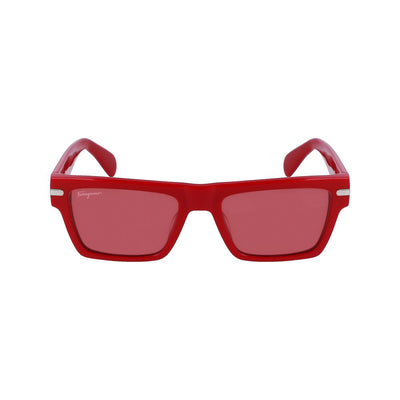 Ferragamo Red Acetate Sunglasses