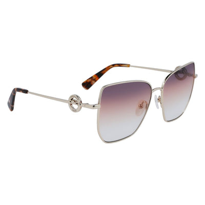 Longchamp Gold Metal Sunglasses