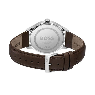 Hugo Boss Brown Leather Dress Watch