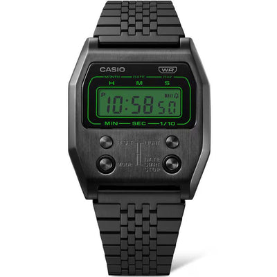 Casio Black Stainless Steel Digital Watch