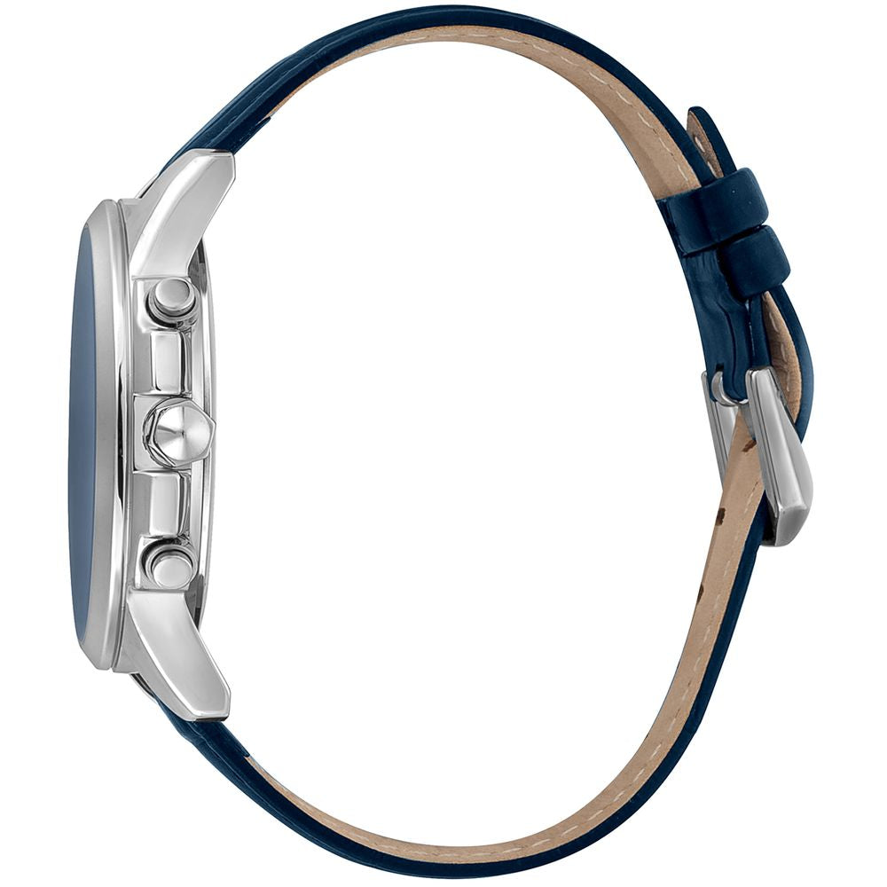 Just Cavalli Black Leather Dress Watch