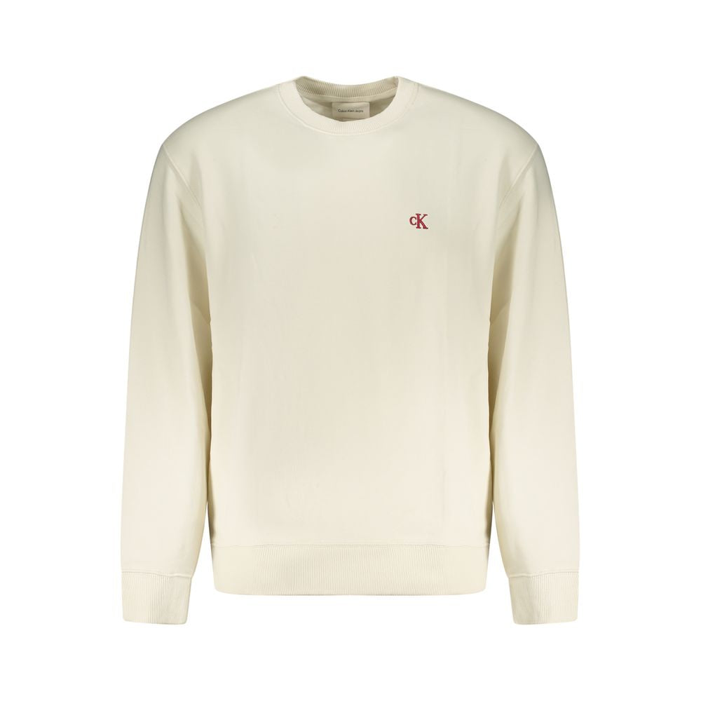 Calvin Klein White Cotton Mens Sweatshirt