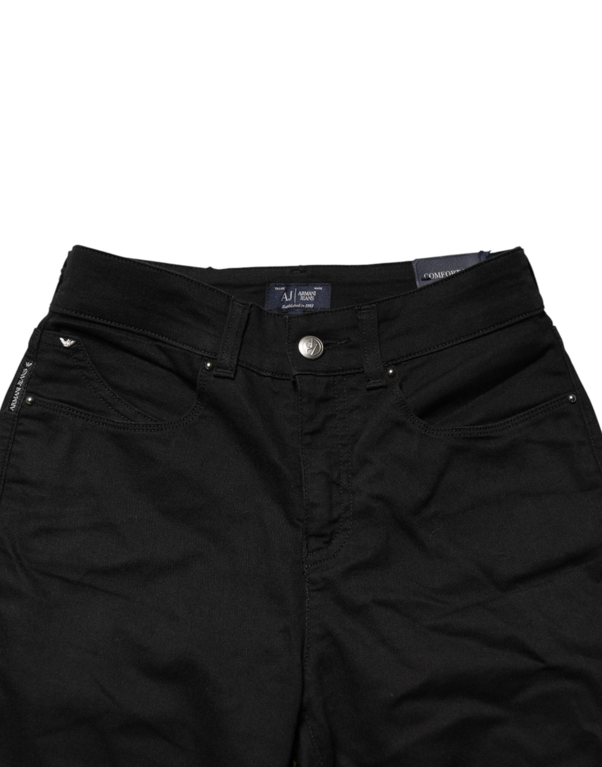 Armani Jeans Black Mid Waist Cotton Stretch Skinny Denim Jeans - BrandFit 88
