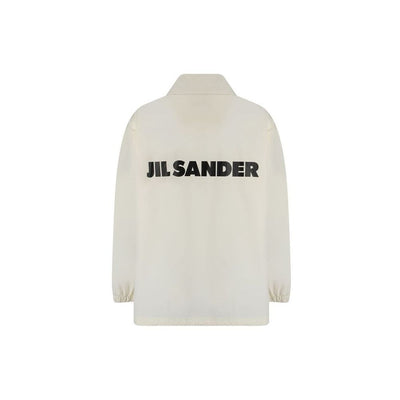 Jil Sander White Cotton Shell Jacket