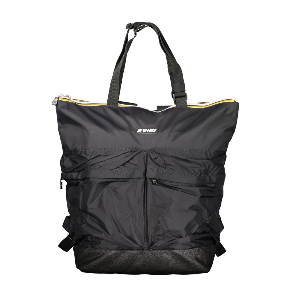K-WAY Black Polyamide Unisex Backpack