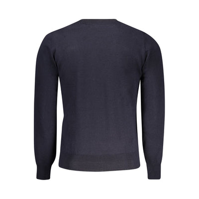 K-WAY Blue Wool Men Sweater