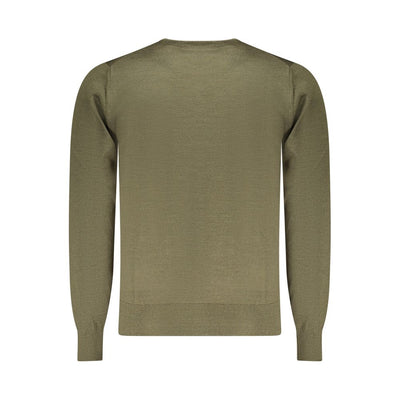 K-WAY Green Wool Men Sweater