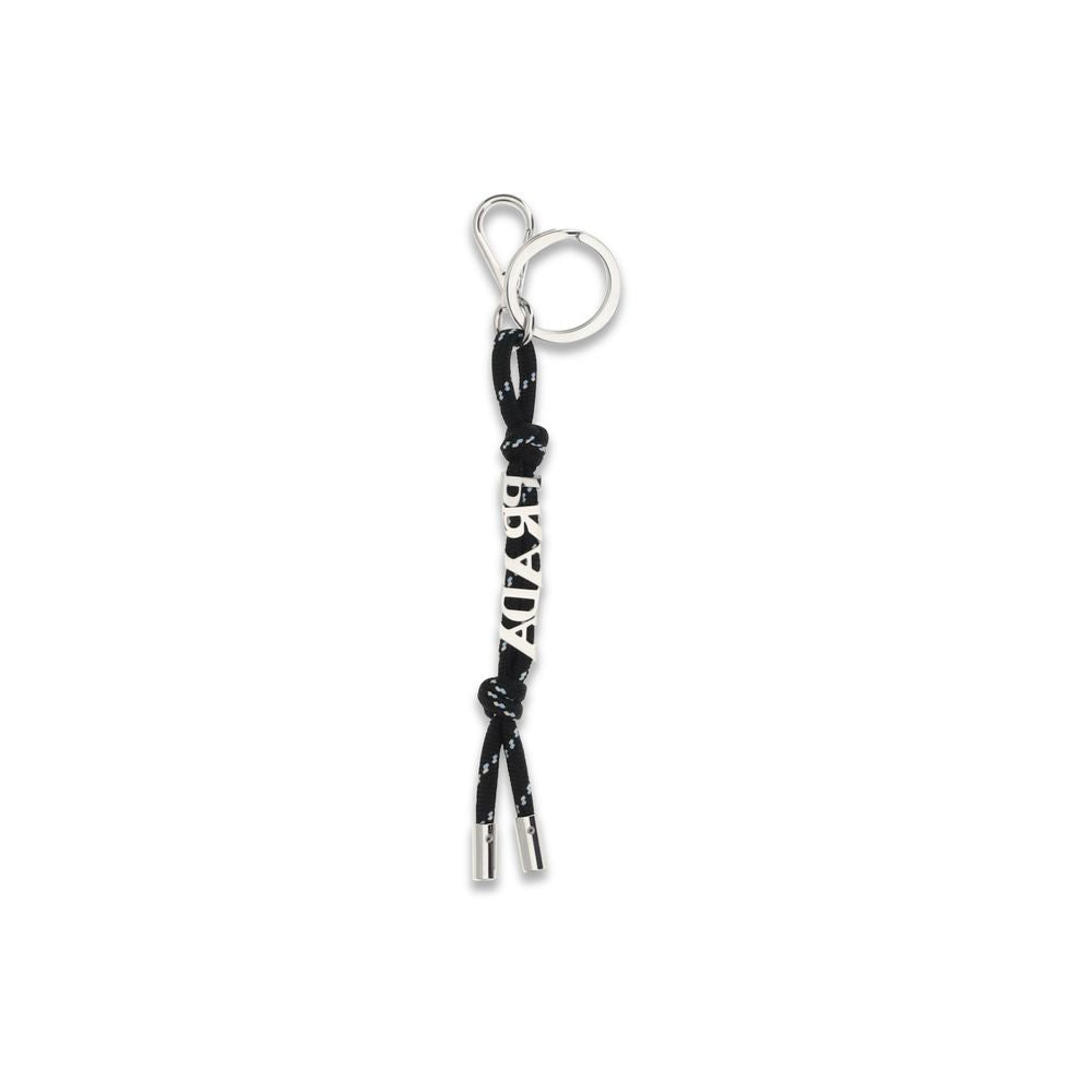 Prada Black Recycled Polyamide Keychain