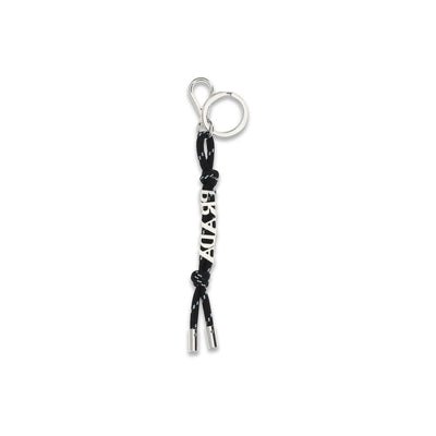 Prada Black Recycled Polyamide Keychain