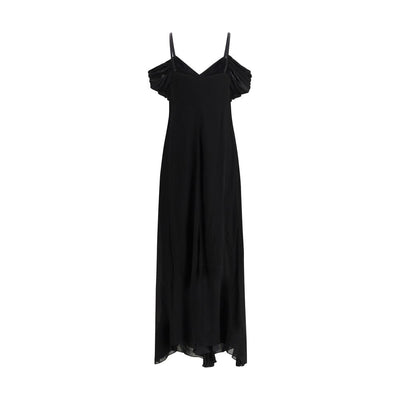 Saint Laurent Black Viscose Casual Dress