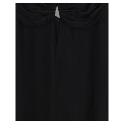Saint Laurent Black Viscose Casual Dress