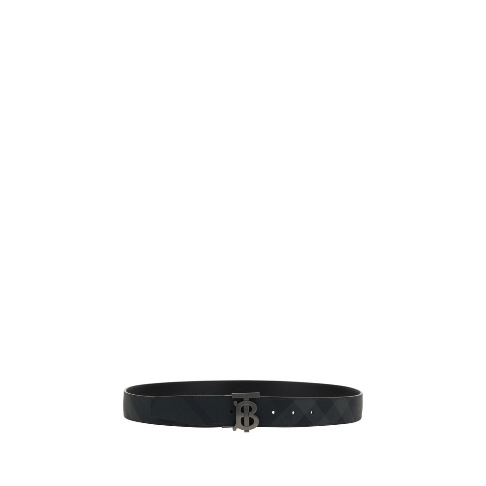 Burberry Black Calf Leather Bos Taurus Regular Belt