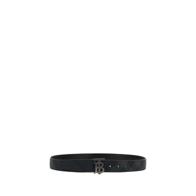 Burberry Black Calf Leather Bos Taurus Regular Belt