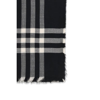 Burberry Black Wool Scarf