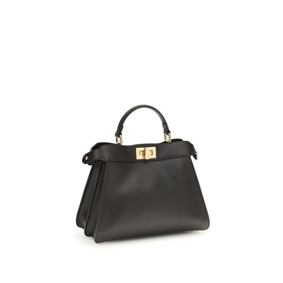 Fendi Brown Calf Leather Bos Taurus Handbag
