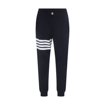 Thom Browne Blue Cotton Joggers (Workout Pants)
