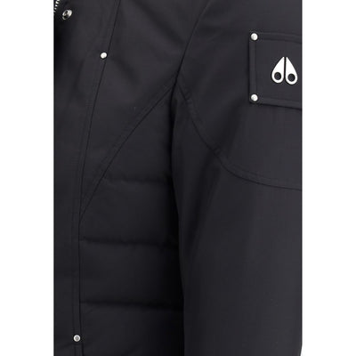 Moose Knuckles Black Recycled Polyester Parka
