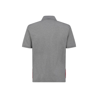 Thom Browne Gray Cotton Polo Shirt