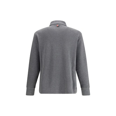 Thom Browne Gray Cotton Polo Shirt