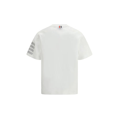 Thom Browne White Cotton T-Shirt