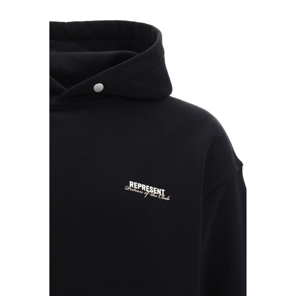 Represent Black Cotton Sweatshirt