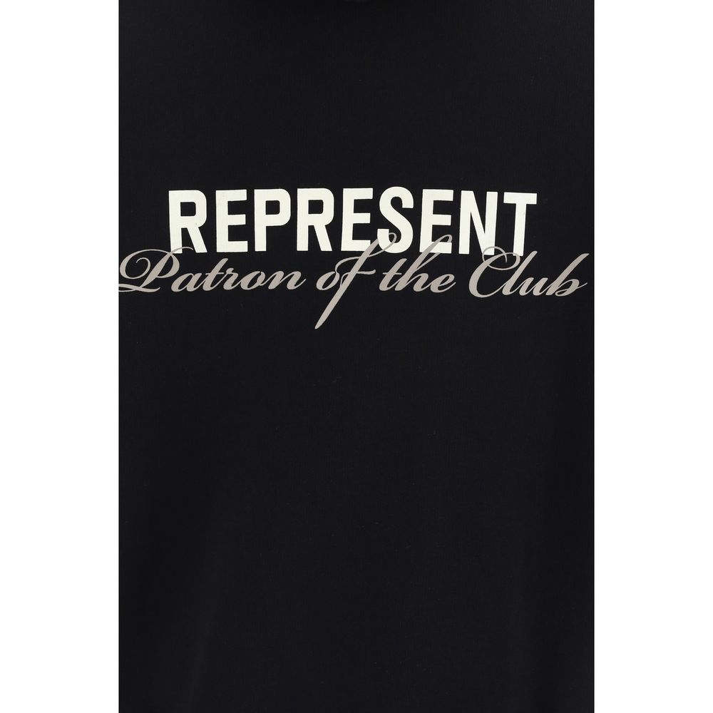 Represent Black Cotton Sweatshirt