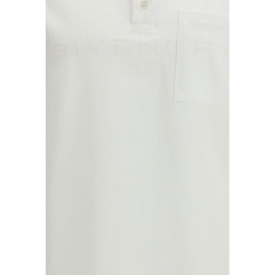 Givenchy White Cotton Polo Shirt