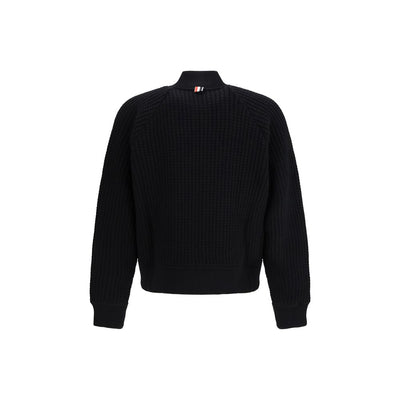 Thom Browne Black Wool Bomber