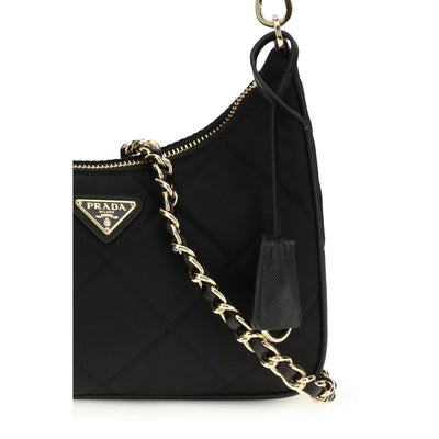 Prada Black Recycled Polyamide Shoulder Bag