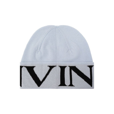 Lanvin Blue Virgin Wool Beanie