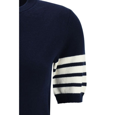 Thom Browne Blue Fleece Wool Sweatshirt