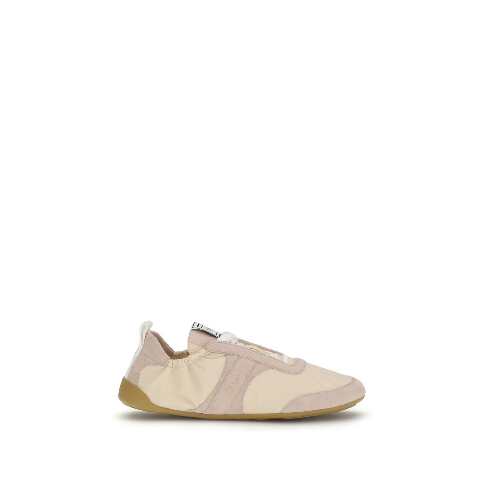 Chloé Beige Nylon Athletic Sneakers - BrandFit 88