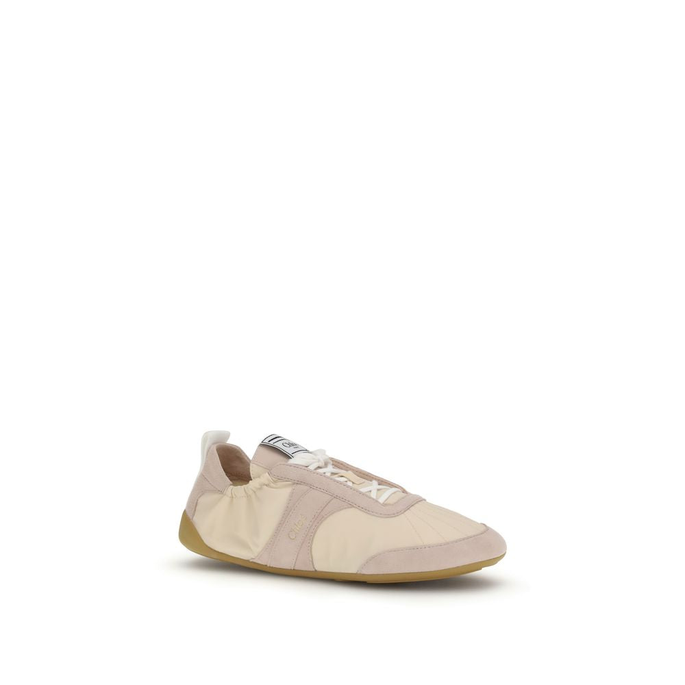 Chloé Beige Nylon Athletic Sneakers - BrandFit 88