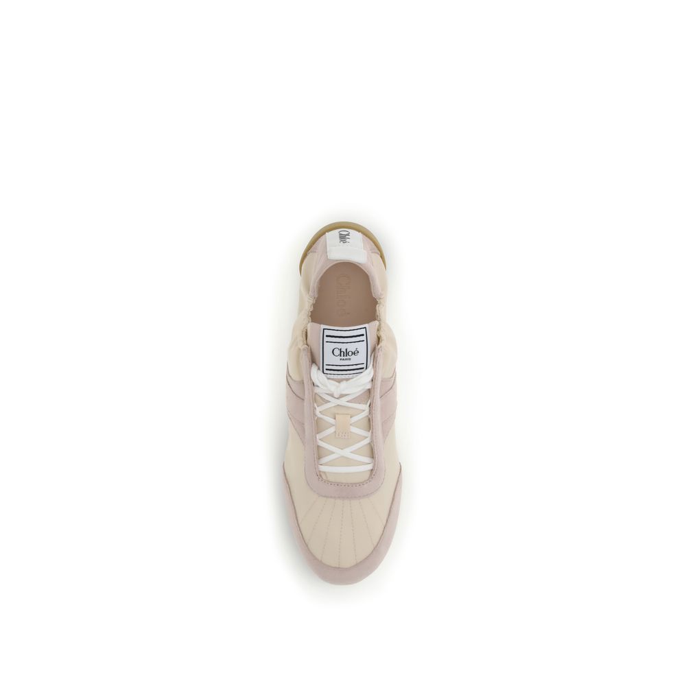 Chloé Beige Nylon Athletic Sneakers - BrandFit 88