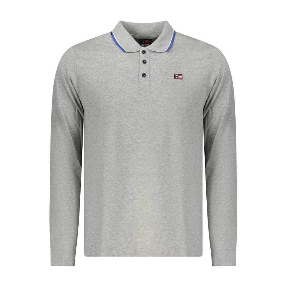 Norway 1963 Grigio Cotton Men Polo