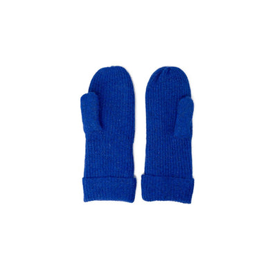 Vero Moda Blue Marabou Gloves