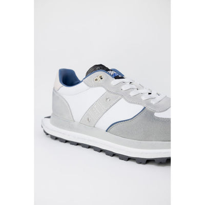 Blauer Gray Leather Athletic Sneakers