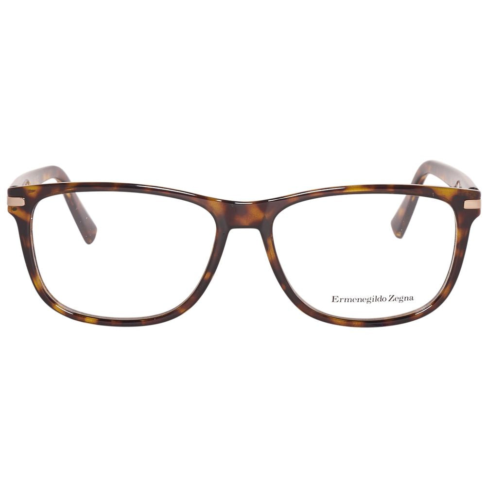 Ermenegildo Zegna Brown Plastic Glasses (Frames)
